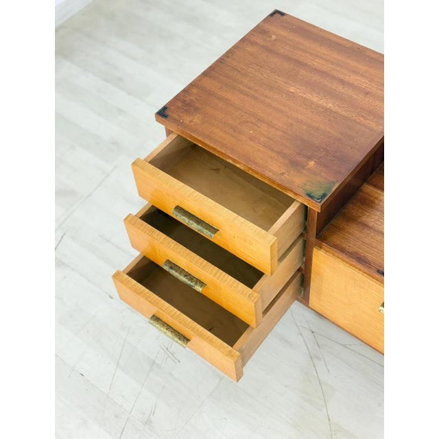 Vintage Sideboard in Birch with Mirror For Sale - Image 5 of 14