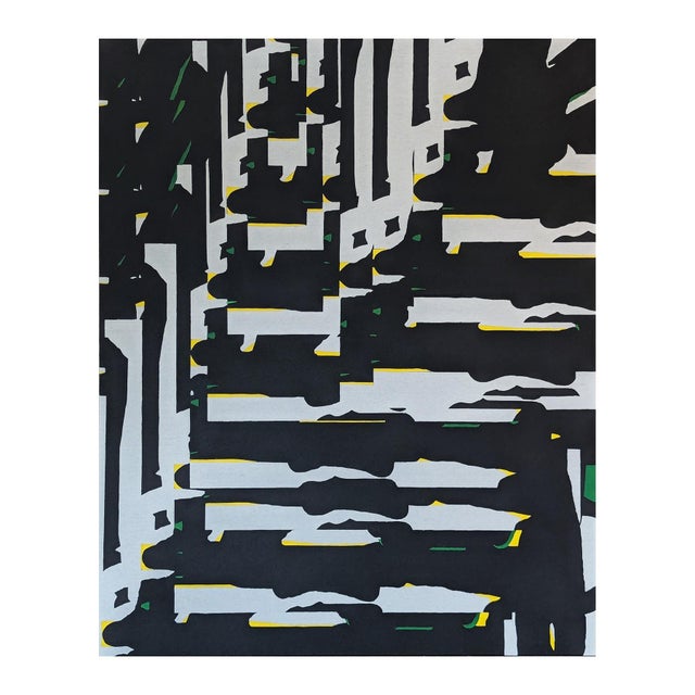 Contemporary Emmanuel Araujo "Landing Sequence" Contemporary Geometric Hard-Edge Abstract Painting, 2019 For Sale - Image 3 of 10