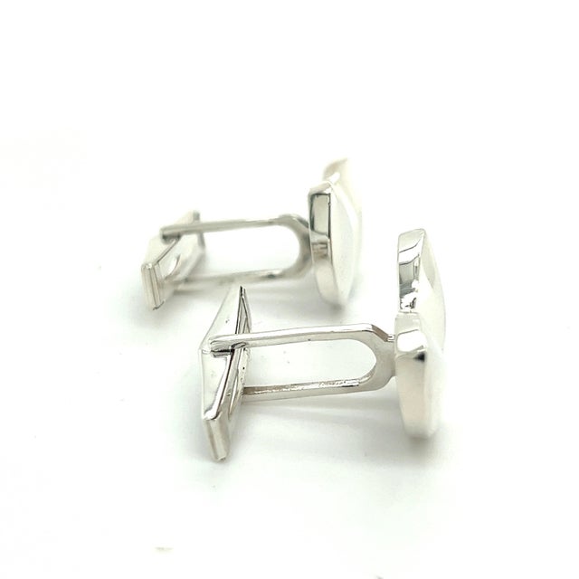 1990s Tiffany & Co Estate Cufflinks Sterling Silver, 2 Pieces For Sale - Image 11 of 11