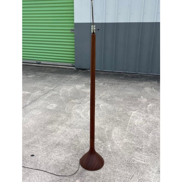 Mid-Century Modern Sculptural Mid-Century Danish Teak Onion Floor Lamp For Sale - Image 3 of 7