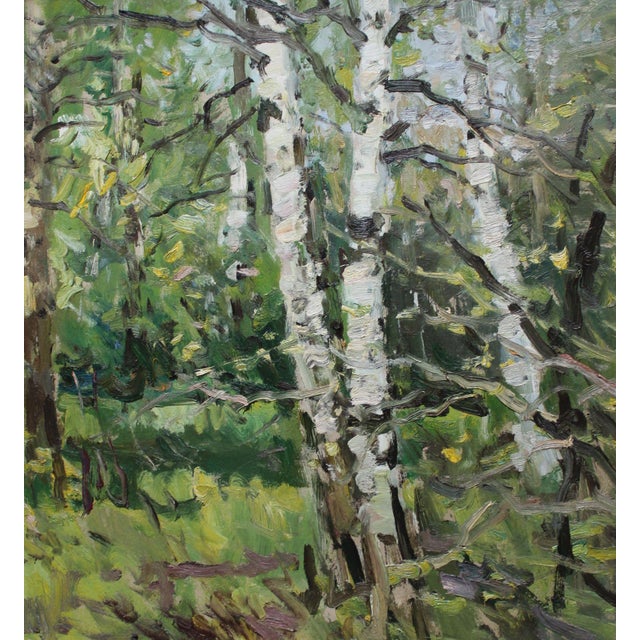 Edgars Vinters, Summer, 1990, Oil on Cardboard For Sale - Image 3 of 7