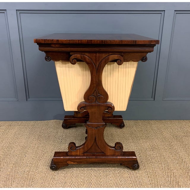 William IV Rosewood Worktable, 1830 For Sale - Image 7 of 16