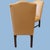 Animal Skin 6 Traditional Custom Beige Leather Dining Chairs For Sale - Image 7 of 9