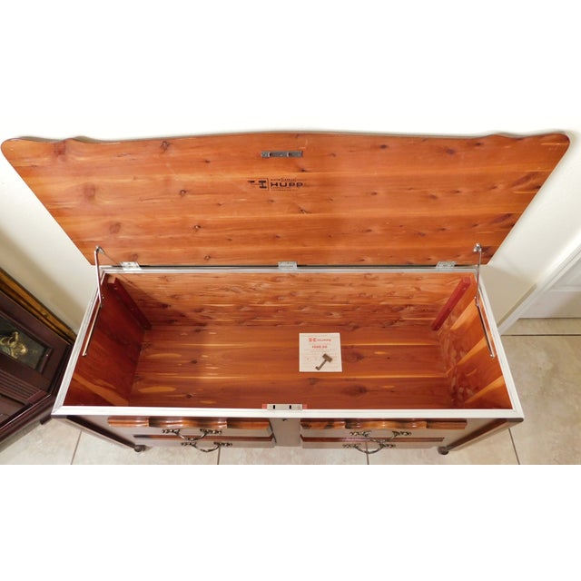 Vintage Huppe Canada Faux Drawer Cedar Blanket Hope Chest Trunk & Key Chairish