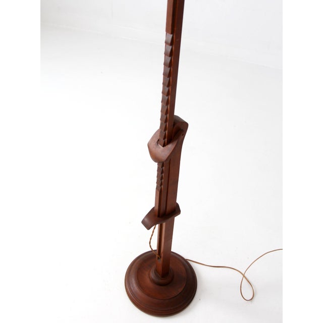 American Antique Arts & Crafts Adjustable Floor Lamp For Sale - Image 3 of 18