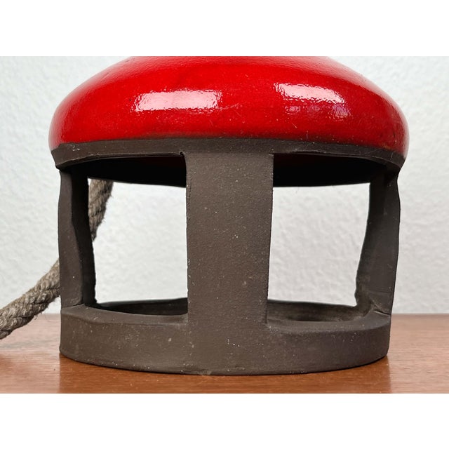 Textile Mid-Century Modern Danish Studio Pottery Bird Feeder House from Abbednæs Potteri, 1960s For Sale - Image 7 of 15