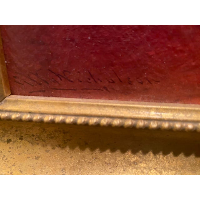 Sunset Painting by Listed Artist George Washington Nicholson For Sale - Image 4 of 8