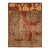 Handamde Transitional Peshawar Wool Rug in Burgundy With Allover Motif For Sale