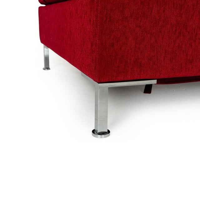 Modern Alba Fabric Corner Red Sofa from Brühl For Sale - Image 3 of 15