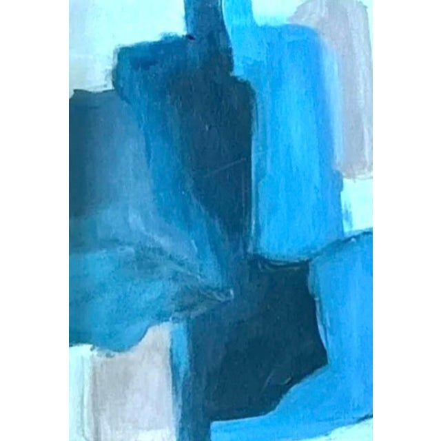 Vintage Original Abstract Oil on Canvas For Sale - Image 10 of 12