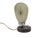 Mid-Century Modern Art Deco Bedside Lamp in Glass, Metal, and Wood, Belgium, 1950s For Sale - Image 3 of 10