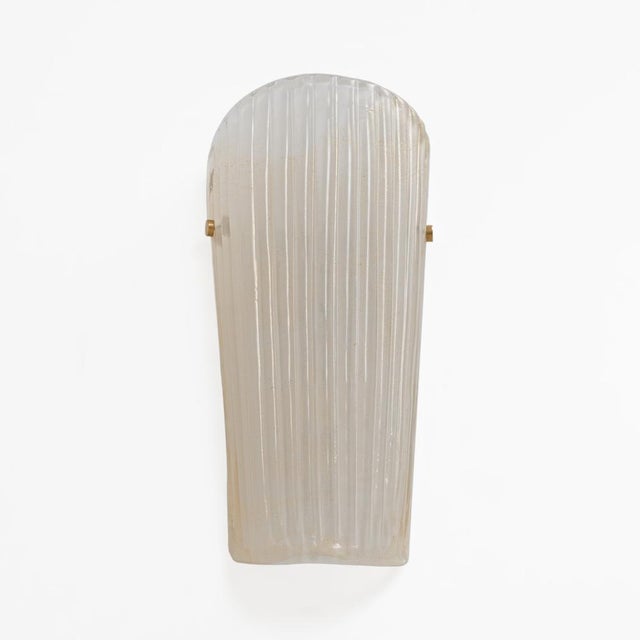 2000 - 2009 Murano Glass Sconces with Gold Dust Inclusions, 2000, Set of 2 For Sale - Image 5 of 9
