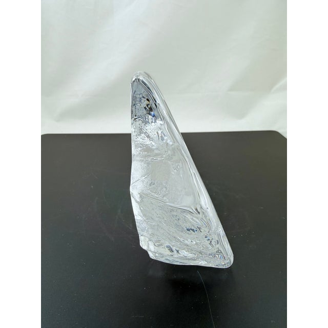 Mats Jonasson Large Mats Jonasson Etched Crystal of Two Bears Walking on Ice Signed and Numbered For Sale - Image 4 of 6
