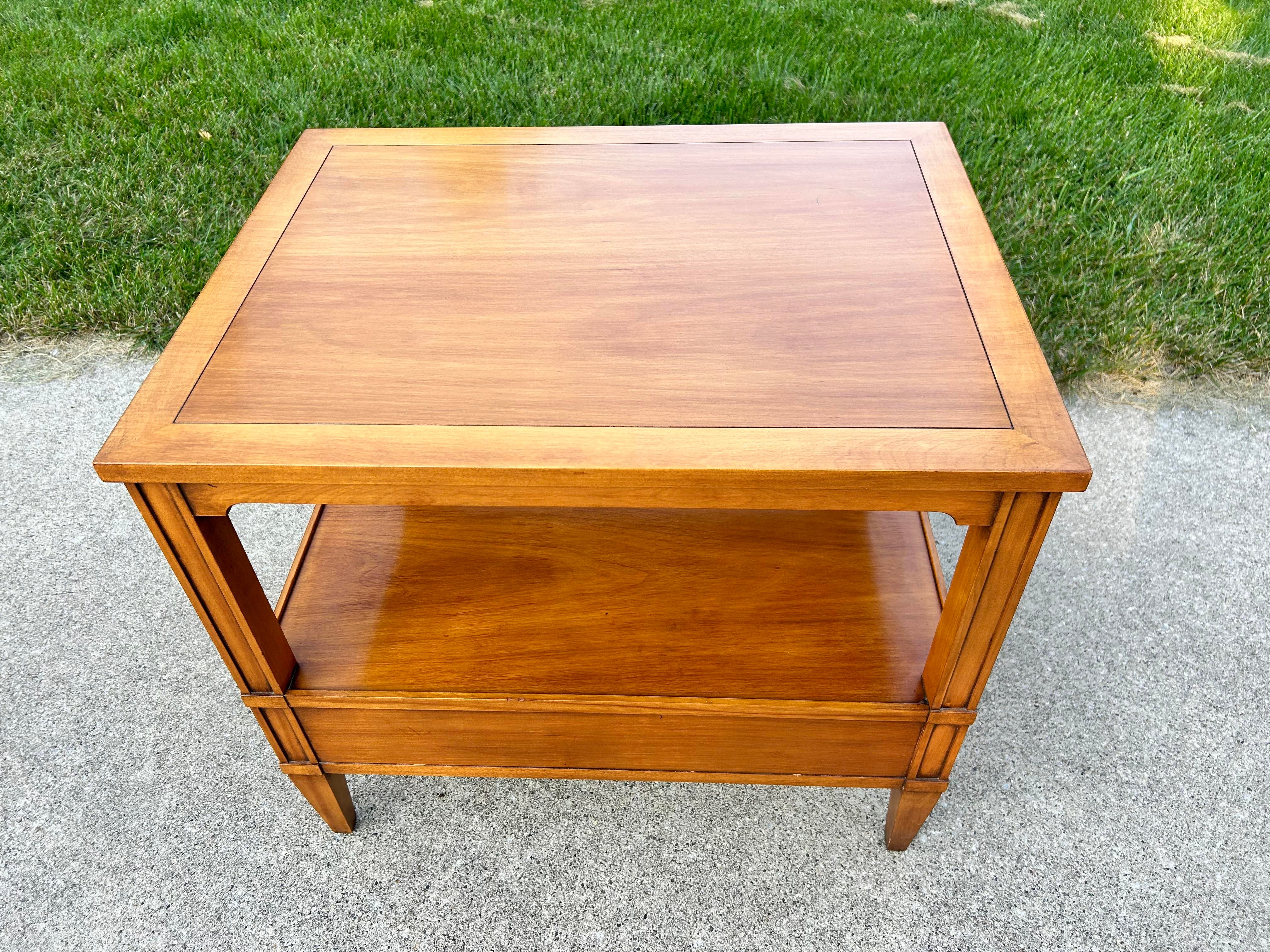 Mid-Century Hekman End Table | Nightstand | Chairish