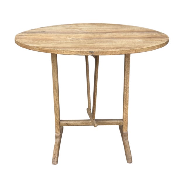 Circa early 1900s France. Beautiful oak wine tasting table that was once used in the vineyards of France for tasting wine...