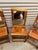 Vintage Rustic Wood Dining Chairs With Genuine Upholstery Cow Hide Set of 4 For Sale - Image 4 of 6
