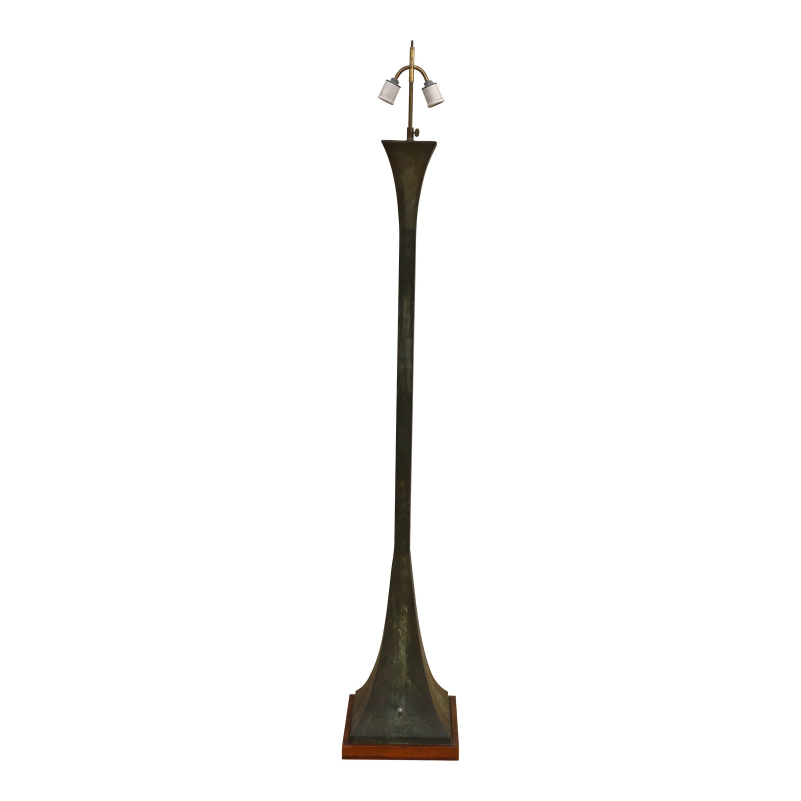 1960s Vintage Bronze Floor Lamp by Stewart Ross James | Chairish