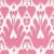 Sample - Schumacher Lela Cotton Ikat Fabric in Berry For Sale