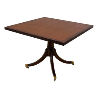 English Square Duncan Phyfe Mahogany Breakfast Table For Sale