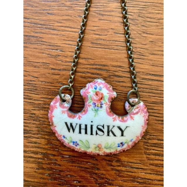 Metal 18th Century/Early 19th Century Pair of Bilston Enamel Decanter Labels For Sale - Image 7 of 12