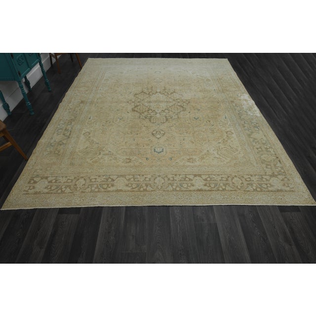 Vintage Persian Hand-Knotted area rug is a semi-antique vintage area rug. The '70s Eastern region of Anatolian's unique...