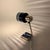Blue and Chrome Desk Lamp with Slotted Shade, Italy, 1970s For Sale - Image 9 of 16
