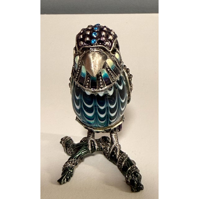 2006 Fitz and Floyd Guild Collection Jeweled Blue Hawk Figurine with Box This exquisite Blue Hawk figurine is a standout...