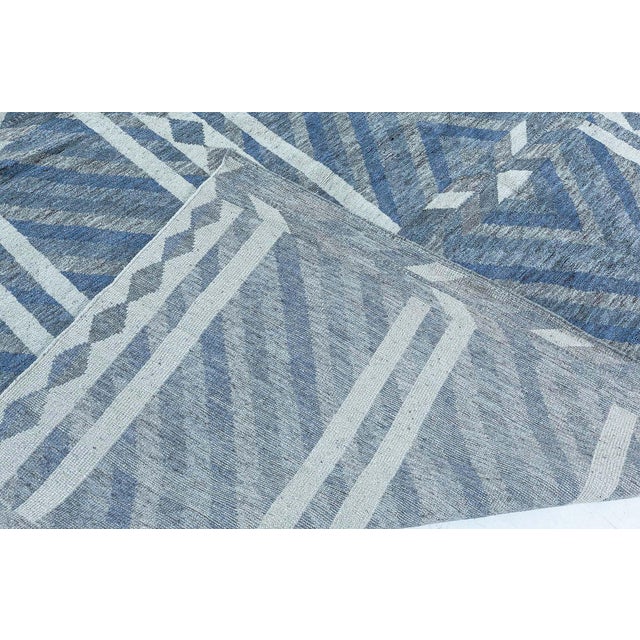 Modern Swedish Pile Knotted Wool Rug by Doris Leslie Blau For Sale - Image 9 of 9