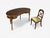 Guillaume Grohé, Kidney Shaped Desk and Chair, Leather, Bronze, France, 19th C. For Sale - Image 4 of 18