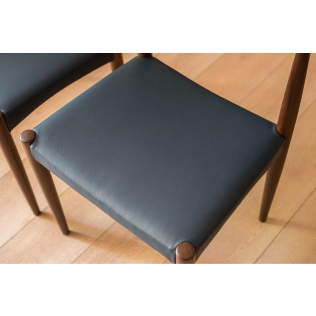 Vintage Set of Six Sculptural Solid Teak Danish Dining Chairs by Vamo Sønderborg For Sale - Image 11 of 18