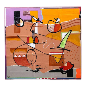 William Finlayson Jr. Mixed Media Painting Titled: If Only/Why not 2017