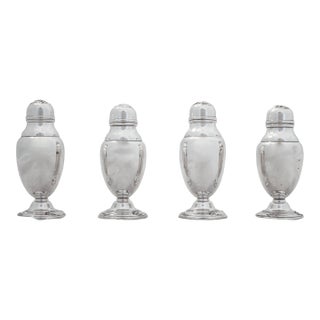 1942 Sterling Salt Shakers - Set of 4 For Sale