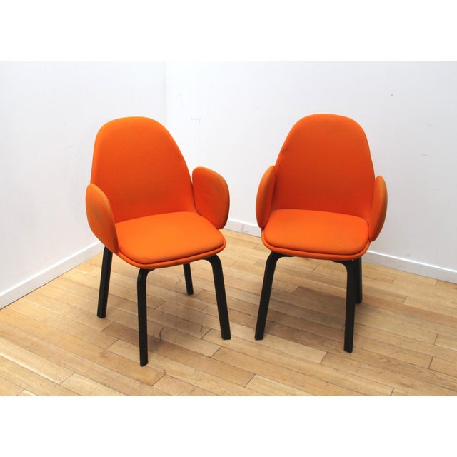Wood Set of JH30 Armchairs by Jaime Hayon for Fritz Hansen, 2000s For Sale - Image 7 of 9