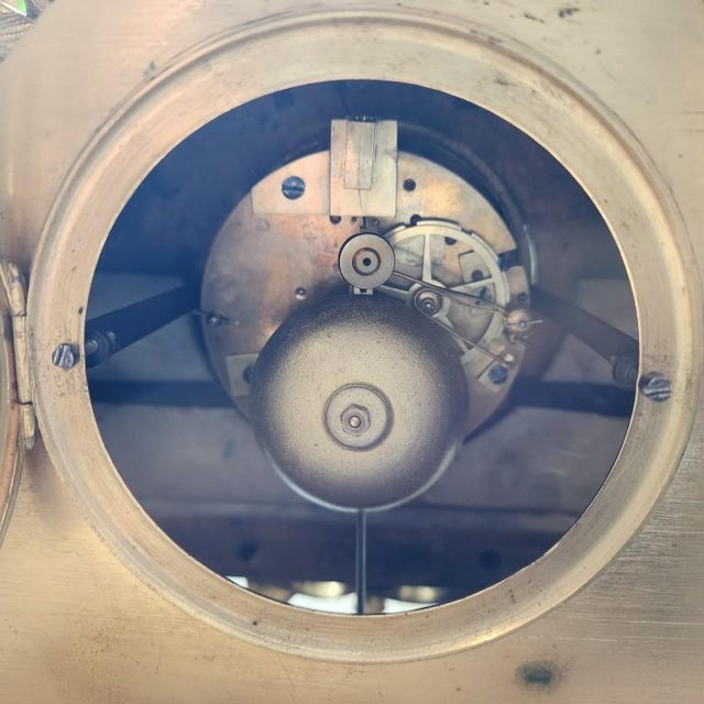 19th C. French Lévy Frères Napoleon III Gilt Bronze & Porcelain Mantel Clock For Sale - Image 12 of 15