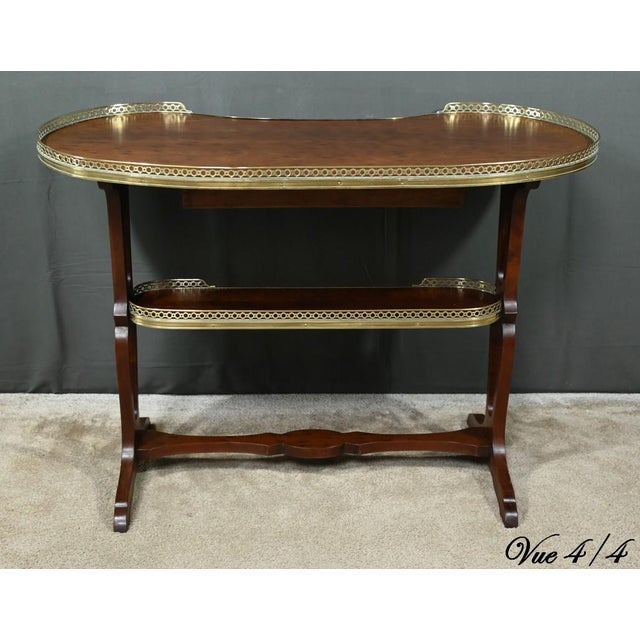 Late 19th Century Rognon Table L’Escalier de Cristal in Speckled Mahogany, 1890s For Sale - Image 18 of 18