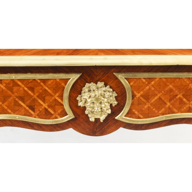 19th Century Louis Revival Ormolu Mounted Bureau Plat Desk For Sale - Image 16 of 18