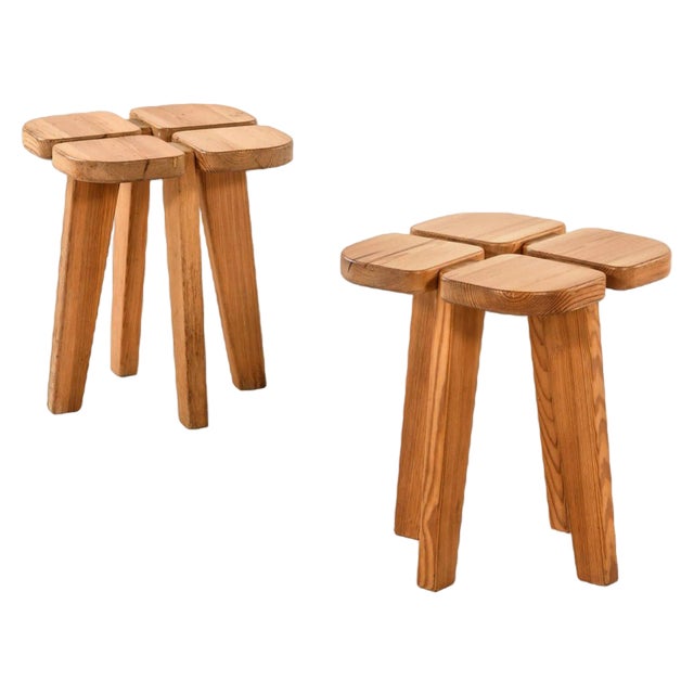 Set of Model Apila Stool by Lisa Johansson-Pape attributed to Stockmann Oy, 1970s For Sale