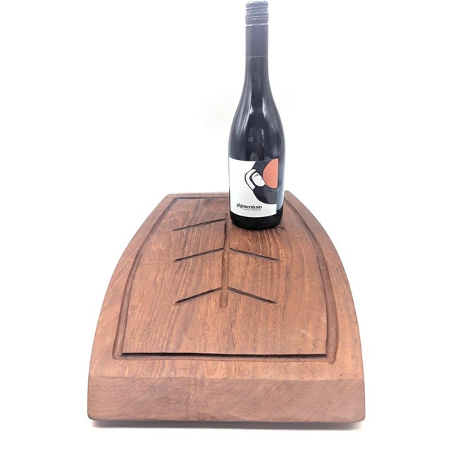 Mid 20th Century Teak Wood Double Sided Carving Board For Sale - Image 10 of 12