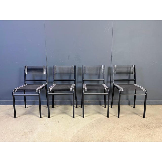 Sandow Dining Chairs by Rene Herbst, 1980s, Set of 4 For Sale - Image 3 of 11