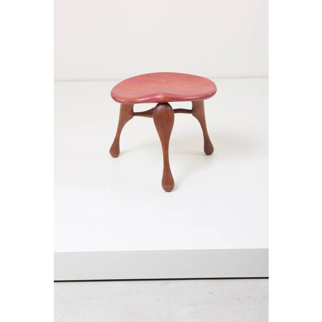 Studio Craft Wooden Stool by Ron Curtis, USA, 1980s For Sale - Image 3 of 8