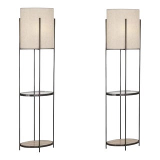 Colonnade Light Floor Lamps by Robert Abbey, Set of 2 For Sale