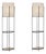 Colonnade Light Floor Lamps by Robert Abbey, Set of 2 For Sale