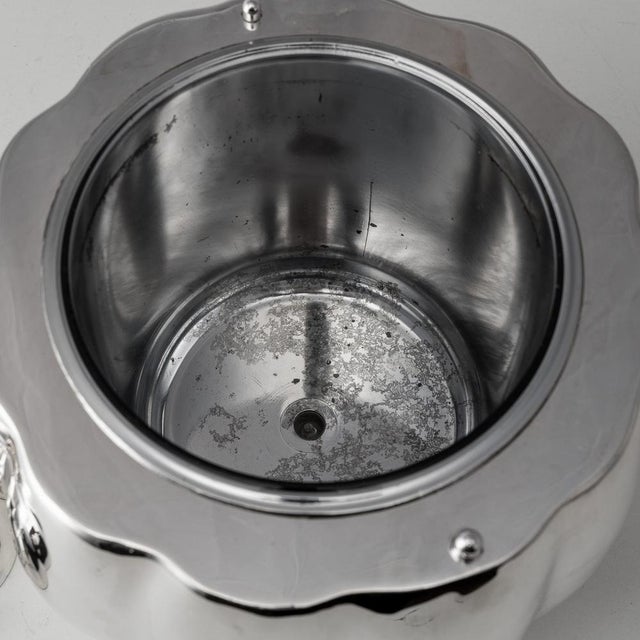 Vintage Italian Silver-Plated Pumpkin Ice Bucket from Teghini, 1970s For Sale - Image 10 of 12