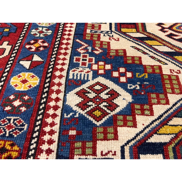 Antique Caucasian Shirvan Rug 3'9" X 8’11” For Sale - Image 10 of 10