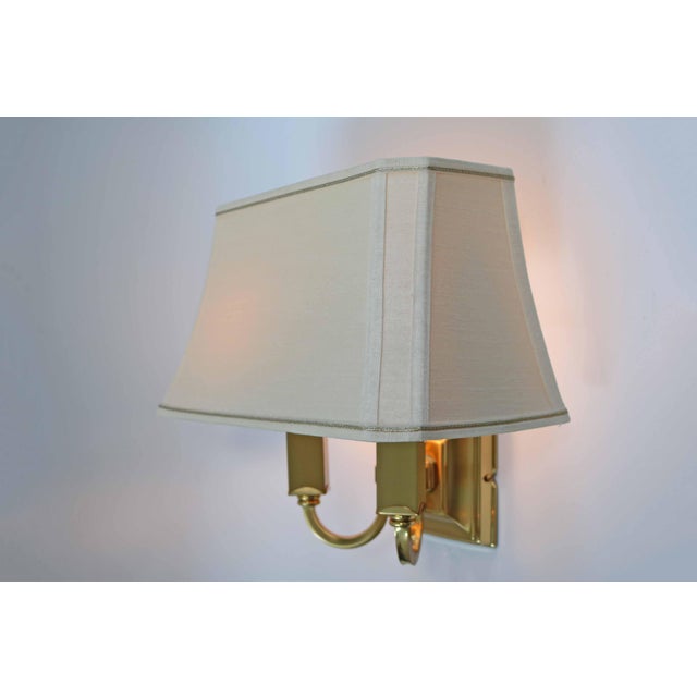 1980s French Neoclassical Brass Wall Lights, 1980s, Set of 2 For Sale - Image 5 of 10