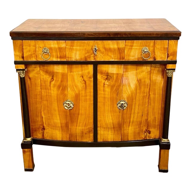 19th Century German Biedermeier Cherry Wood Cabinet For Sale