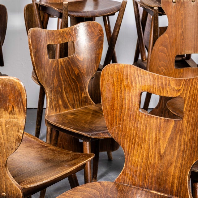 French Letterbox Dining Chair from Baumann, 1960s For Sale - Image 4 of 11