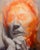Euphoria by Josh Sorrell | Oil on Panel Abstract portrait of a person with an obscured face. For Sale - Image 4 of 5