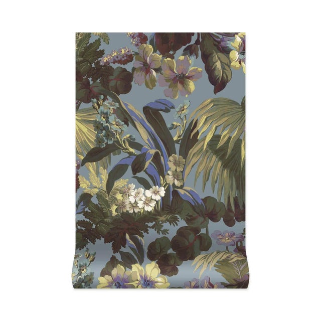 House of Hackney House of Hackney Limerence Wallpaper - Indigo For Sale - Image 4 of 4