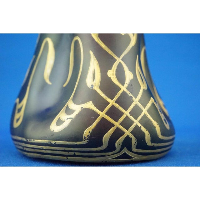 Purple Blown Glass Vase with Gold Decorations by Julius Camillo De Maess, 1890s For Sale - Image 18 of 18